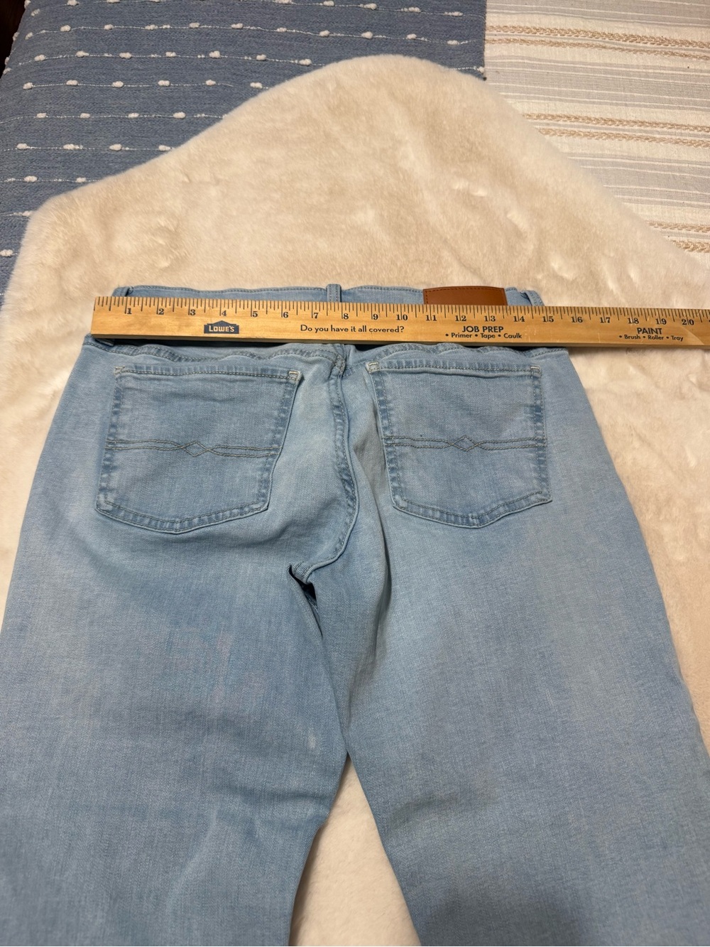Lucky Brand Light Blue Mid Rise Bootcut Jeans With Raw Hem - Picture 7 of 8